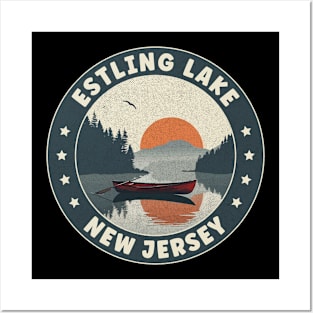 Estling Lake New Jersey Sunset Posters and Art